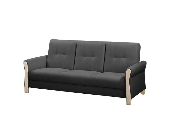 Schlafsofa Outwell Grau/Anthrazit Webstoff 220 x 100 x 85cm Modern