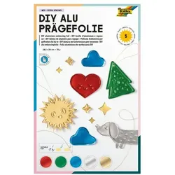 folia DIY Alu Prägefolie 70μ 5 Blatt rot