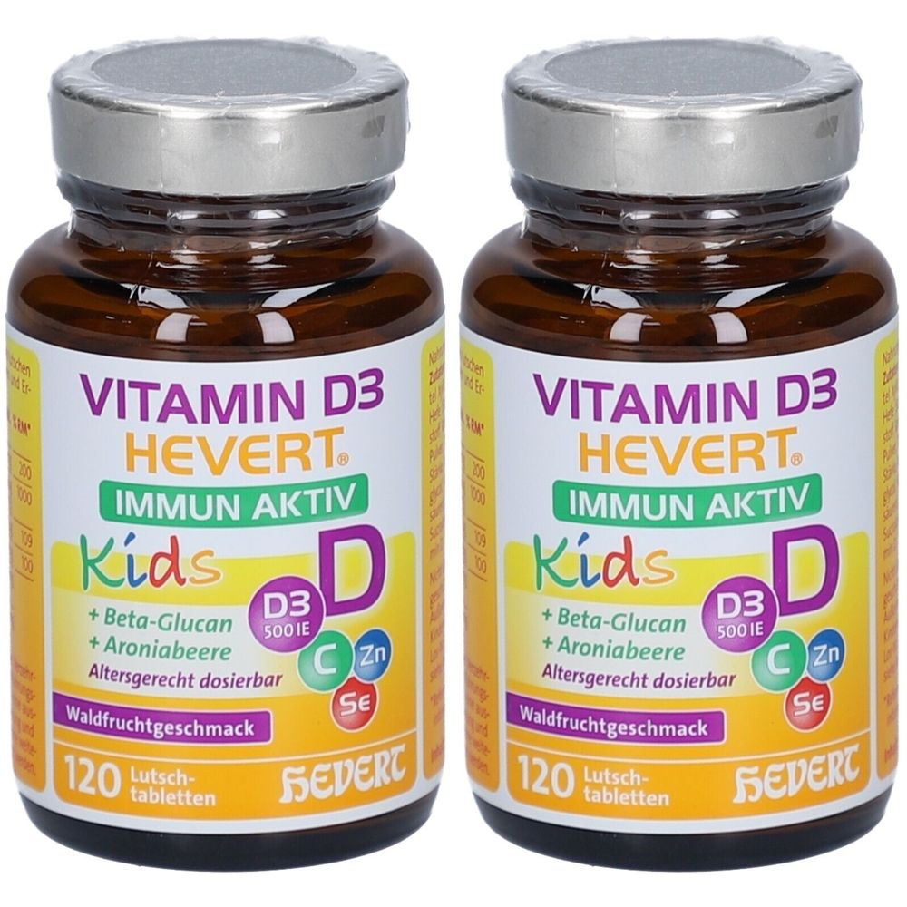 Vitamin D3 Hevert Immun Aktiv Kids Lutschtabletten 2x 2x120 St