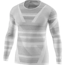 LÖFFLER Herren Unterhemd M SHIRT L/S TRANSTEX RETR X, Größe 46 in Silber Silber