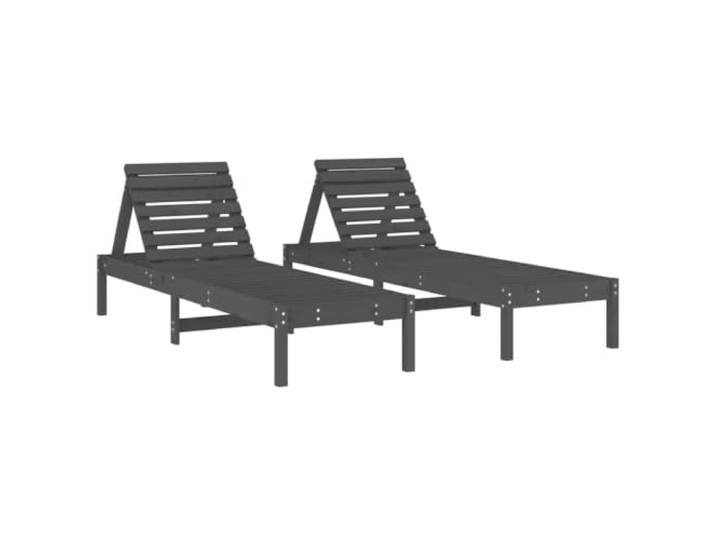 POUFGDR Liegestühle aus massivem Kiefernholz, 2-teilig, verstellbare Lattenrost-Design, effiziente Entwässerung, rustikaler Stil, massives Kiefernholz, 2-teilige Liege, Verwendung für Pool