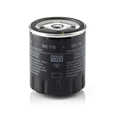 MANN-FILTER Kraftstofffilter WK 716 Anschraubfilter 93mm GewindemaßM14x1.5 für Ford GM Mercedes