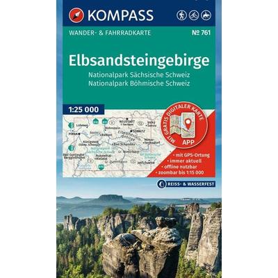 KOMPASS Wanderkarte 761 Elbsandsteingebirge, Nationalpark Sächsische Schweiz, Nationalpark Böhmische Schweiz 1:25.000, Sonstige von , KOMPASS Freytag