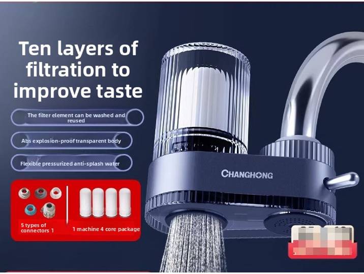 Filtre purificateur d'eau pour robinet domestique, eau potable directe, pré-ultrafiltration pour robinet de cuisine, purification de l'eau potable