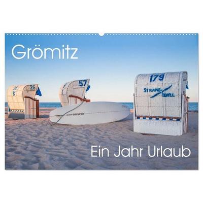 Grömitz - Ein Jahr Urlaub (Wandkalender 2027 DIN A2 quer), CALVENDO Monatskalender