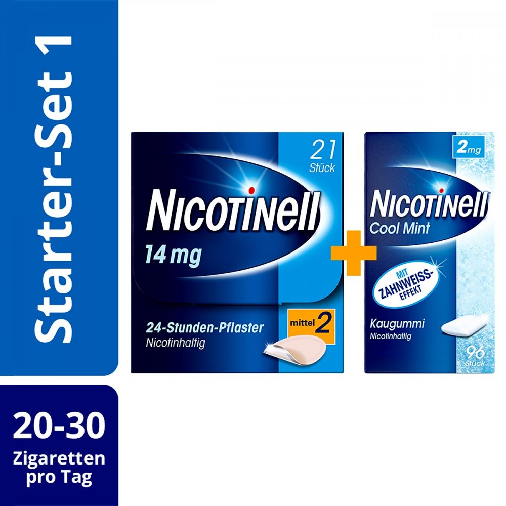 Cooper Consumer Health Deutschland GmbH Nicotinell Starter Set 1: 20-30 Zigaretten täglich 08100795