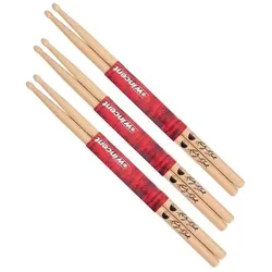 Wincent Randy Black Drumsticks 3 Paar (Schlagzeug), Drumsticks + Schlägel, Braun