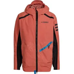 ADIDAS Herren TERREX Utilitas Regenjacke, Größe S in Braun Braun