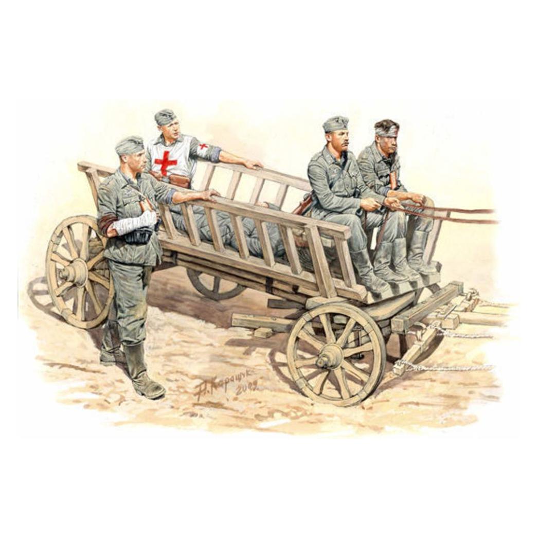 Master Box Road to the rear 5 figs + cart (MB3558)