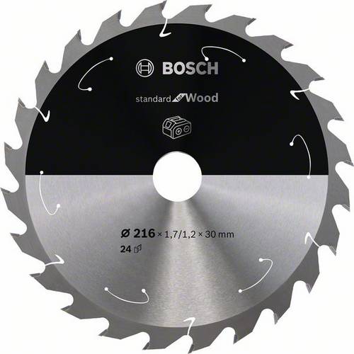 Bosch Accessories 2608837724 Hartmetall Kreissägeblatt 216 x 30mm Zähneanzahl: 24 1St.