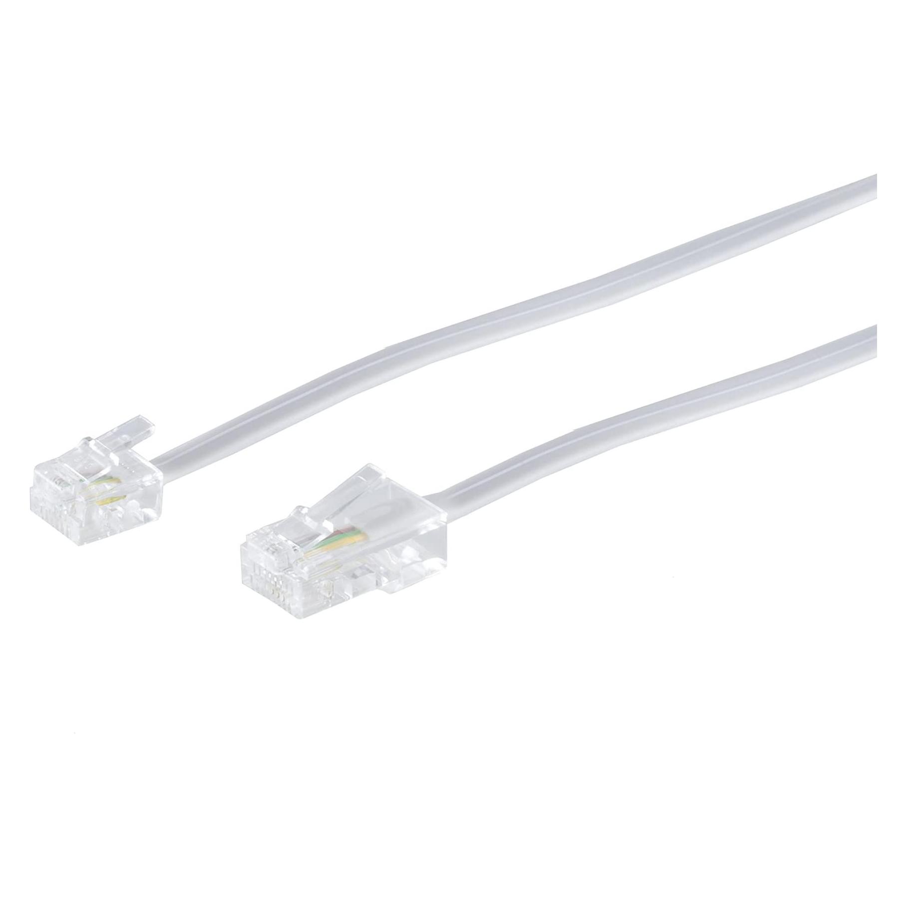 Shiverpeaks S/CONN maximum connectivity Modularkabel RJ ISDN-Western-Stecker 8/4 auf Western-Stecker 6/4, wei... (70253-W)