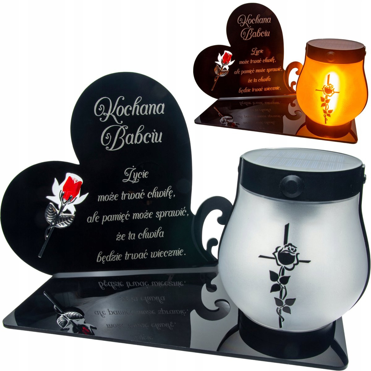 Decortrend Kleine LED-zonne-energie lamp met bosgeheugensymbool voor badkamer