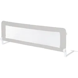 Bettschutzgitter Klipp-Klapp ca. 135 cm, Rausfallschutz klappbar für Babys & Kinder, ca. 50 cm hoch, grau