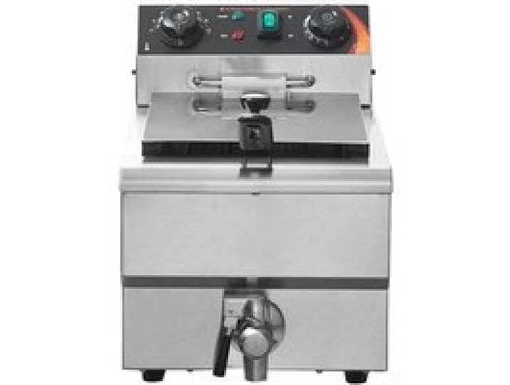Friteuse Électrique Professionnelle Uimoso SC-101V 9L 3000W - Bain dHuile en Inox avec Vanne de Vidange Minuterie et Panier