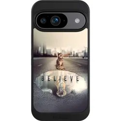 Nivocase Hülle für Google Pixel 9 Handyhülle NIVOcore Case Schwarz Motivation Tiere Tiger (Google Pixel 9), Smartphone Hülle, Schwarz