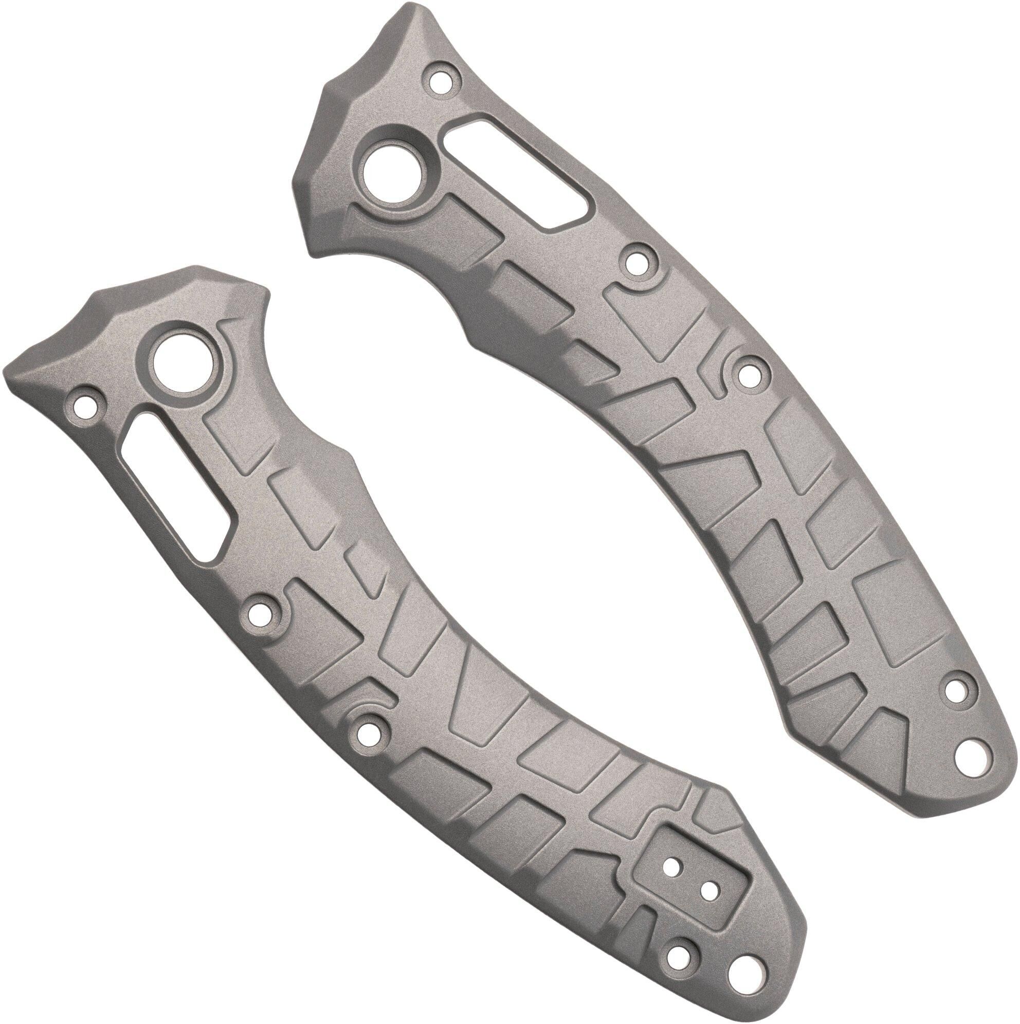 Okładziny Lex Custom Microtech Amphibian Scales AMPHGBB Glass Bead Polished Titanium