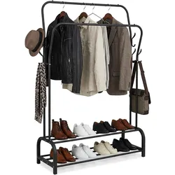 Relaxdays, Garderobe + Kleiderstange, Kleiderständer