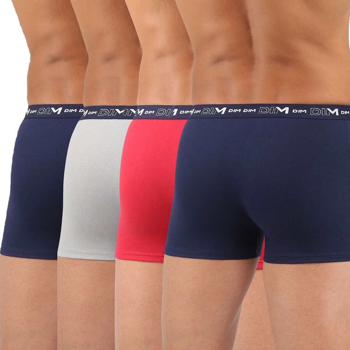 DIM Lot de 4 boxers coton stretch