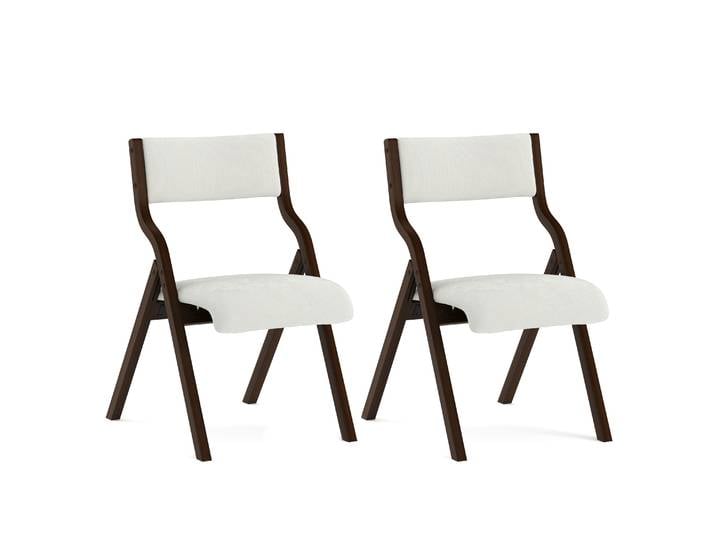 Klappstuhl BUFORD 2er Set beige/braun