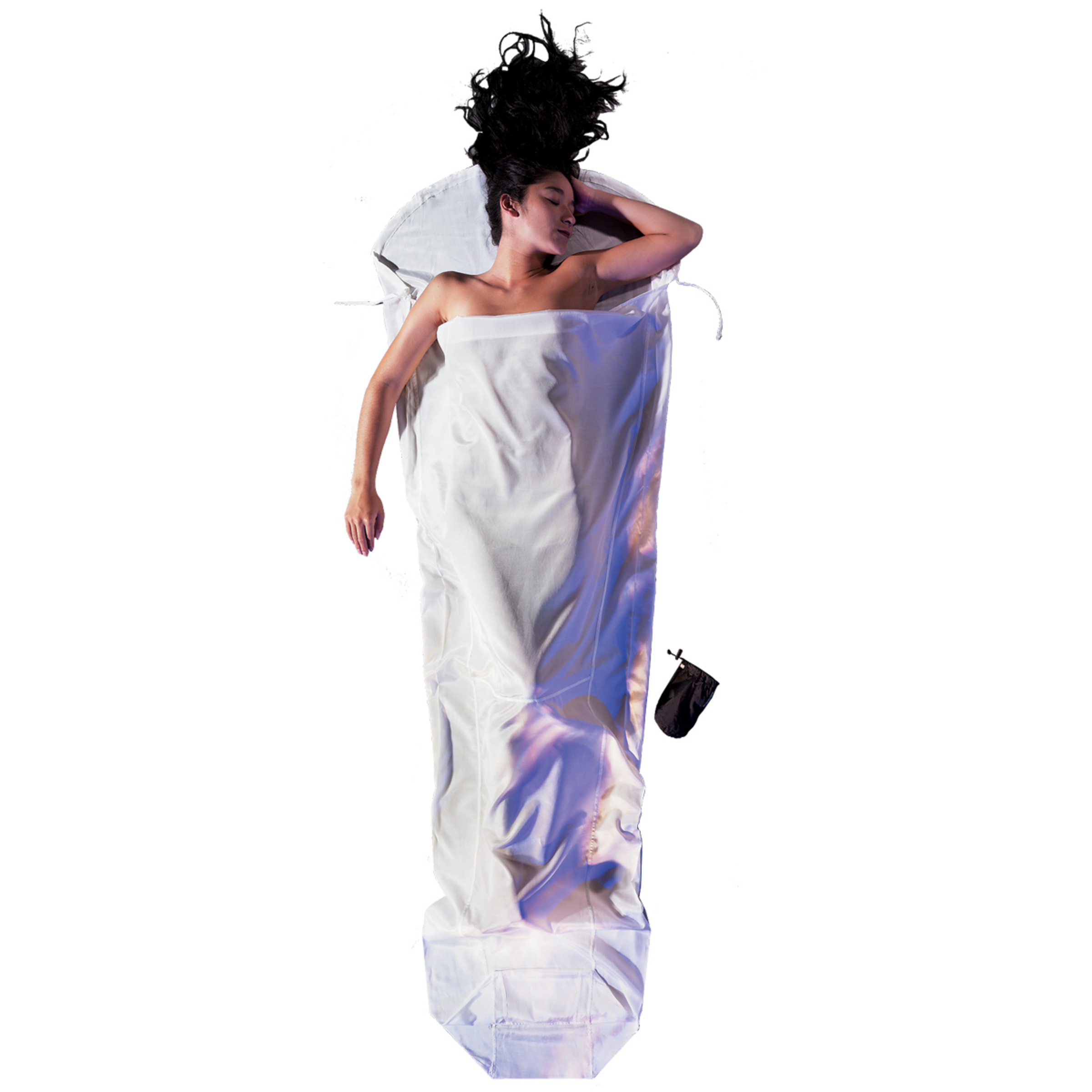 Cocoon MummyLiner Silk Schlafsack Hüttenschlafsäcke & Inlets weiss Größe MAX. 230CM Camping Hautfreundlich