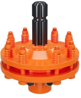 Garvee Orange Splined PTO Slip Clutch 45 Steel Drive Shaft Coupler