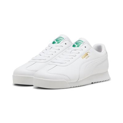 Sneaker PUMA "Roma 24 Sneakers Erwachsene", Damen, Gr. 40, Synthetik Textil, grün (weiß archive grün), Obermaterial: Kuhleder, Synthetik, Leder. Futter: Textil, Synthetik. Innensohle: Textil. Laufsohle: Gummi, Schuhe Sneaker