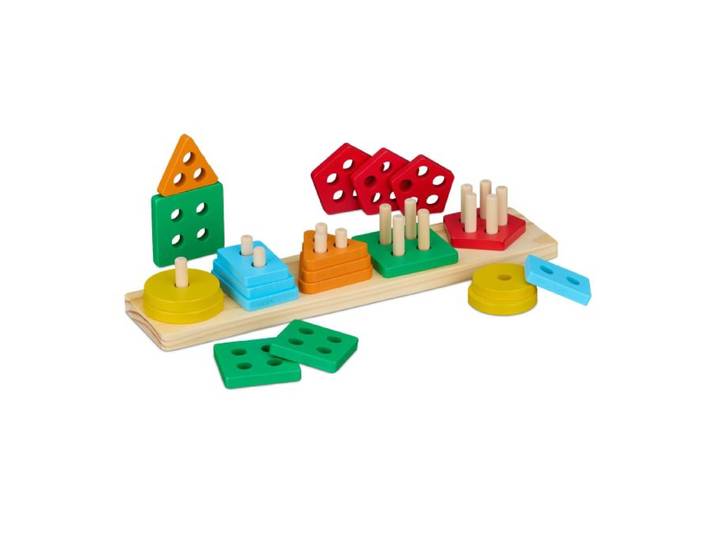Relaxdays Jeu d'encastrement pour enfants