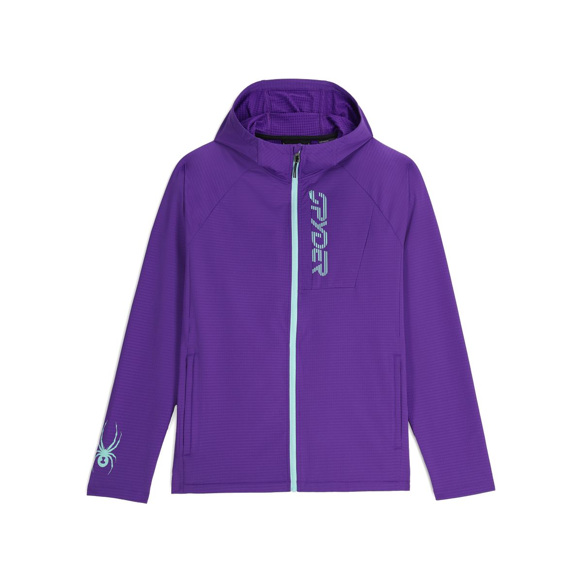 Spyder Gridweb Fleece Hoodie deep purple (DPP) XL 38A031415-DPP-XL