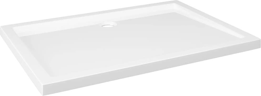 Belfry Bathroom Jamieson Plastic Shower Tray White 4cm H x 110cm W x 80cm D