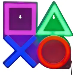 Paladone Products Playstation Wall Mountable LED Neon Light (Playstation Classic), Weiteres Gaming Zubehör, Mehrfarbig
