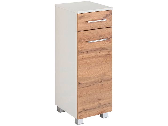 Unterschrank WELLTIME Avignon , weiss (eiche, weiß), B:30cm H:79cm T:35cm, Schränke, Unterschrank, stehende und hängende Montage möglich