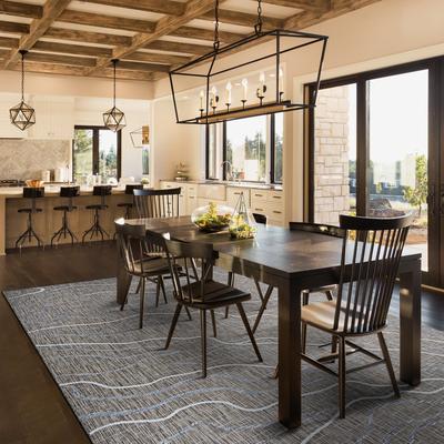 Dream Decor Rugs Grace Ruffle Taupe Indoor/ Outdoor Area Rug