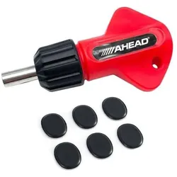 ahead Robo Drum Key Stimmschlüssel + Dämpfer Pads, Stimmgerät, Rot, Schwarz