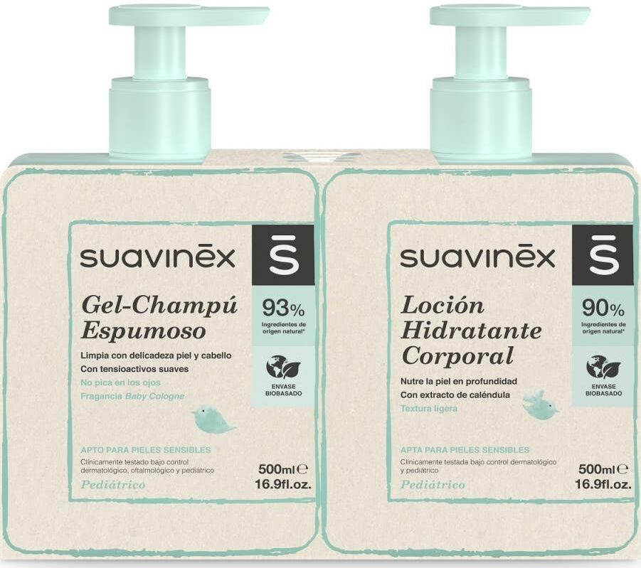 Suavinex Pack Loción Hidratante + Gel Champú 1 ud