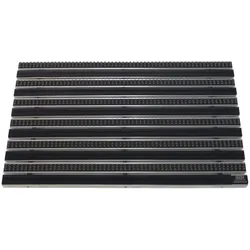 Emco Eingangsmatte DIPLOMAT 22mm   100x50cm   Gummi Schwarz + Bürsten Grau