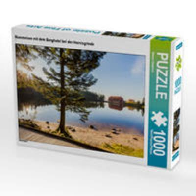 CALVENDO Puzzle Mummelsee mit dem Berghotel bei der Hornisgrinde 1000 Teile Lege-Größe 64 x 48 cm Foto-Puzzle Bild von Werner Dieterich