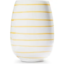 Gmundner Keramik, Vase, Gelbgeflammt, Vase (H: 15cm)