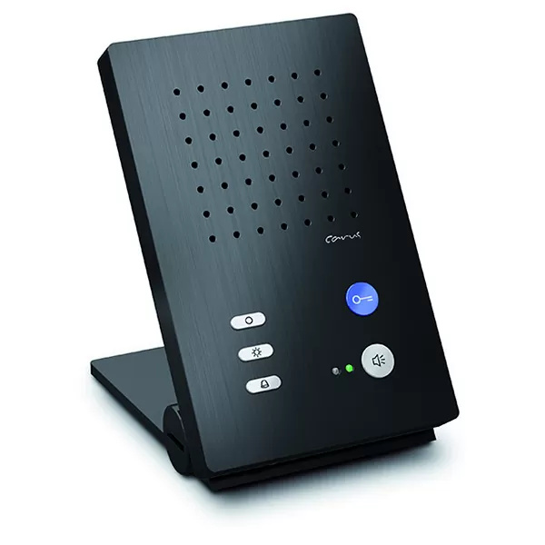 Audio Innenstation zum Freisprechen Serie Carus ADAPTO, Tischgerät schwarz TCS CAI1010-0156