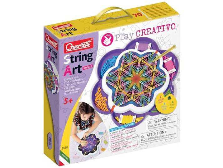 Quercetti - 2850 String Art Mandala; Mandalas für Kinder