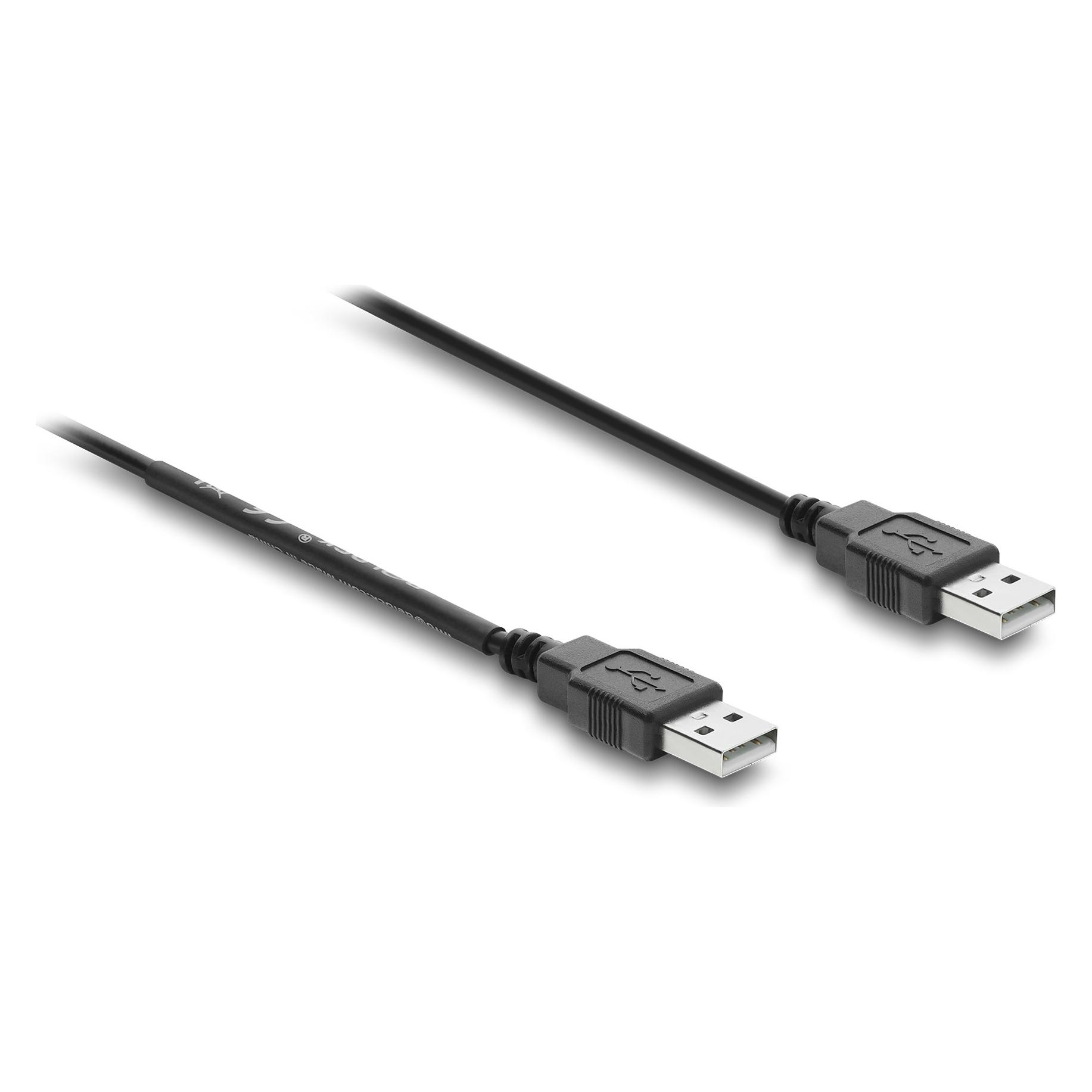 Delock USB Stromversorgungskabel Typ-A Stecker zu Stecker mit Schalter 0,5 m (0.50 m) (81656)