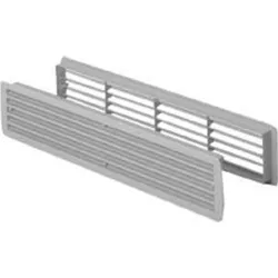 Magni, Zubehör Belüftungstechnik, Badezimmer Lüftungen Nr.9020 weiss Türlüftung Kunststoffgitter (weissaluminium)