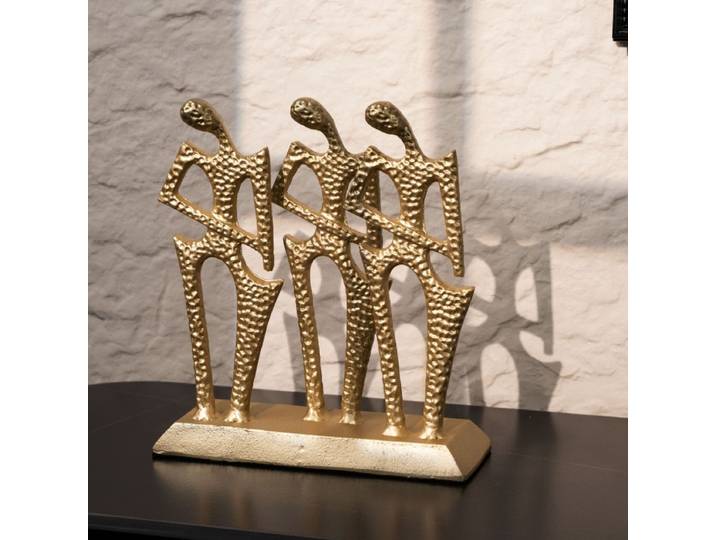 Figurines modernes créatives en métal, Sculptures élégantes de luxe pour salon, ornements esthétiques pour chambre à coucher, décorations pour la maison