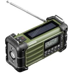 Sangean MMR-99 FM Green Outdoorradio UKW, MW Notfallradio, Bluetooth® Solarpanel, spritzwassergeschützt, staubdicht Grün A500482
