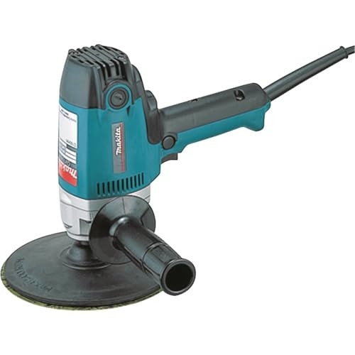 Makita GV7000C professionele elektrische excenterschuurmachine, 900 watt, 180 mm, Zwart, Turkoois