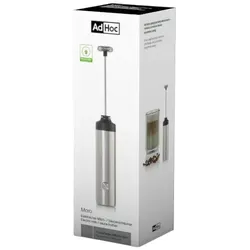 AdHoc Milchaufschäumer Moro - silber|schwarz