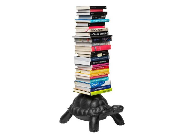 QEEBOO bibliothèque verticale TURTLE CARRY BOOKCASE (Noir - Polyéthylène)
