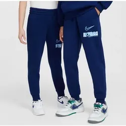 NIKE Kinder Sporthose Erling Haaland Club Fleece, Größe XS in Blau Blau