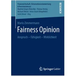 Fairness Opinion, Fachbücher von Mario Zimmermann