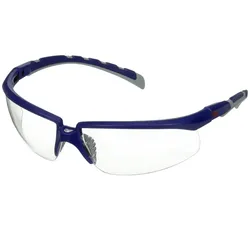 Schutzbrille Solus™ S2001ASP-BLU blau/graue Bügel, klare Scheibe