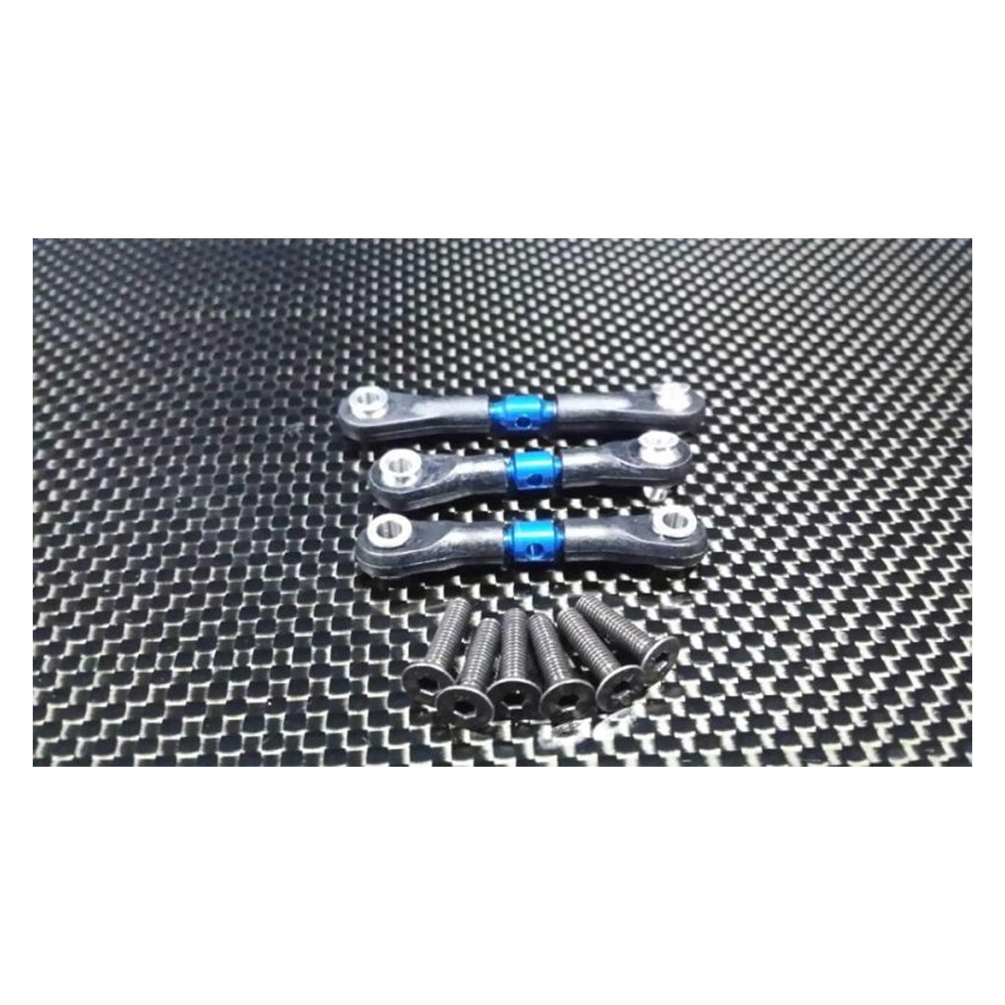 GPM aluminium spurstangen mit kugelpfannen blau tamiya tt02 (GPMTT2160BBEBK)